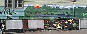 Mural and surroundings